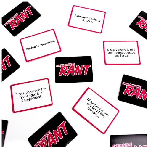 One Minute Rant: Hilarious Controversial Topic Card Game for Family Game Night – Spin Master