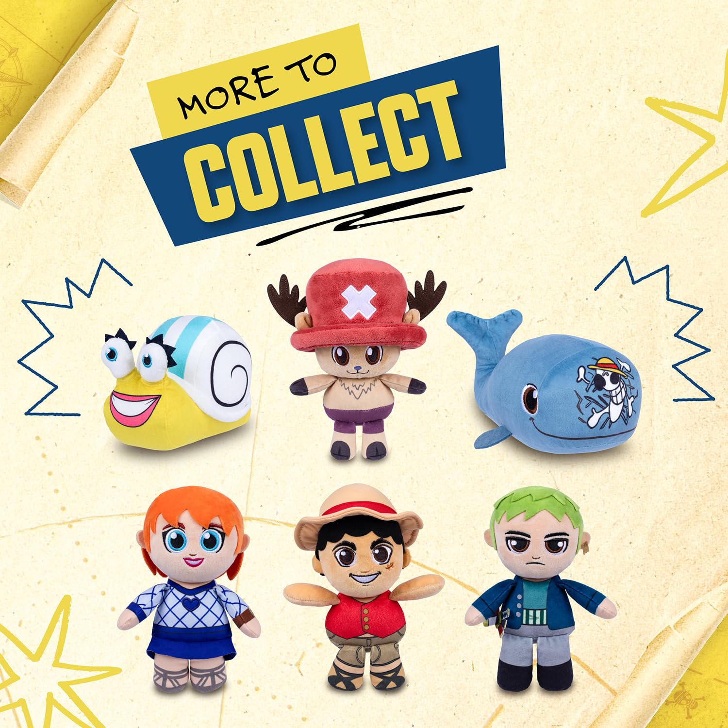 One Piece Chopper Plush – 8" (20 cm) Soft Cuddly Toy, Collectible Straw Hat Crew Member