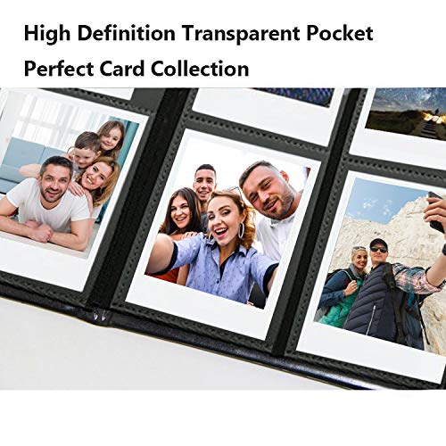 ONFUTAT 360-Pocket Trading Card Binder – Side-Loading Sleeves with Padded Protection, Black