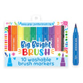 Ooly 10-Pack Washable Toddler Markers with Jumbo Grip - Brush Tip