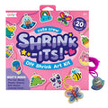 Ooly 28-Piece Shrinking Art Kit for Kids – Pre-Cut Shrink Plastic Charms with Ball Chains and Cords