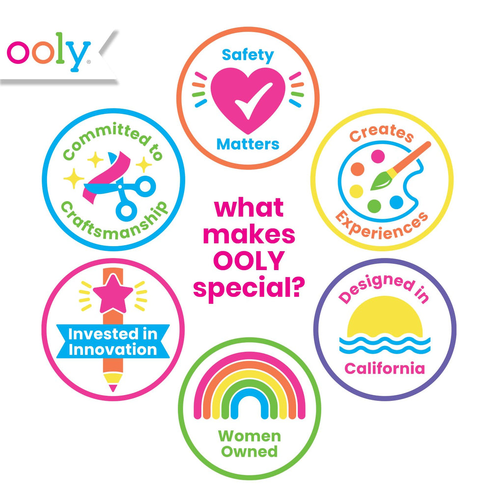 Ooly Creatibles Air Dry Clay Kit - 12 Colors with 3 Shaping Tools for Kids