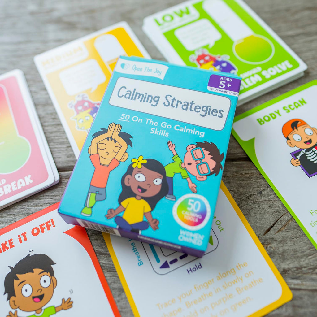 Open The Joy Calming Strategies Cards for Kids: 50+ Mindfulness & Emotional Regulation Activities