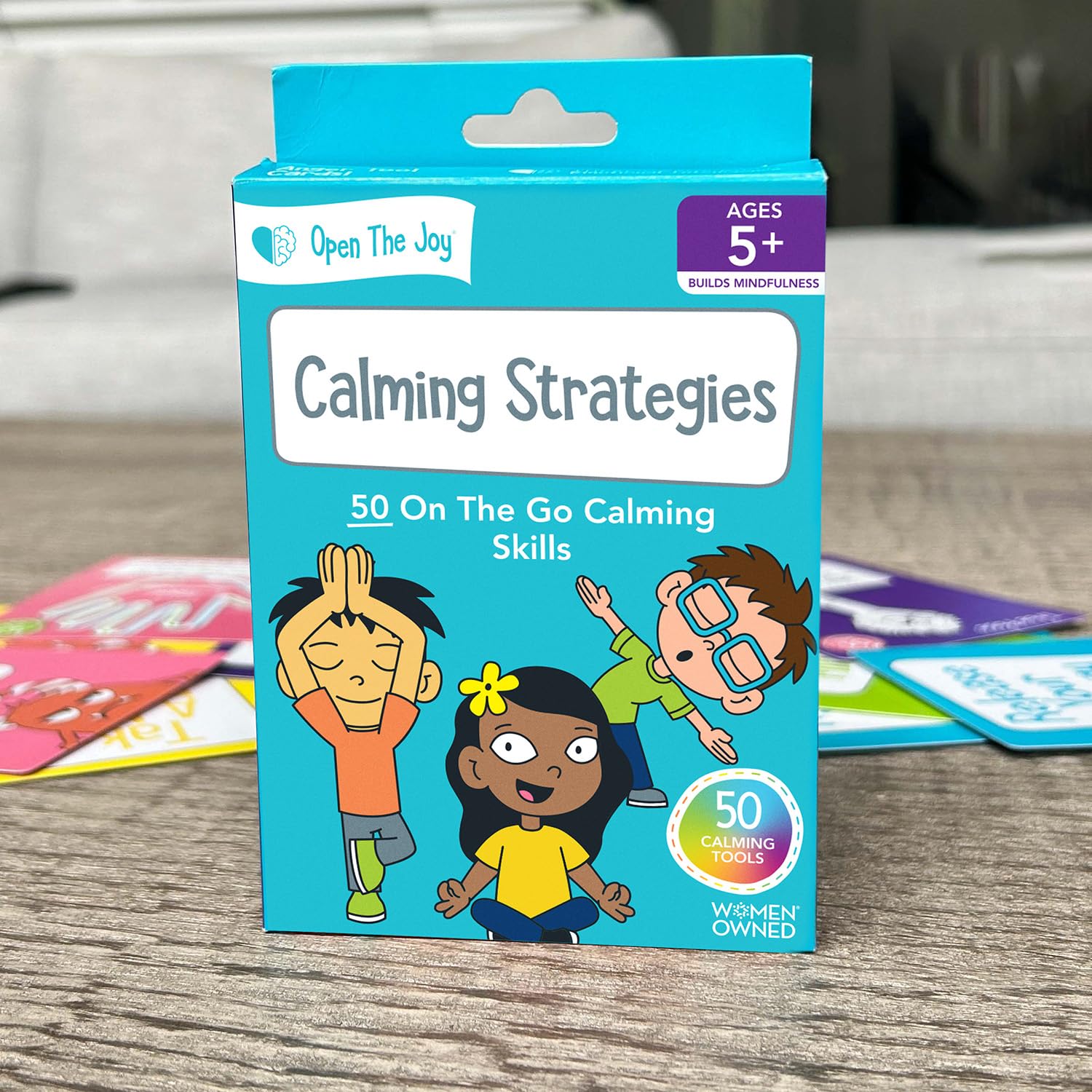 Open The Joy Calming Strategies Cards for Kids: 50+ Mindfulness & Emotional Regulation Activities