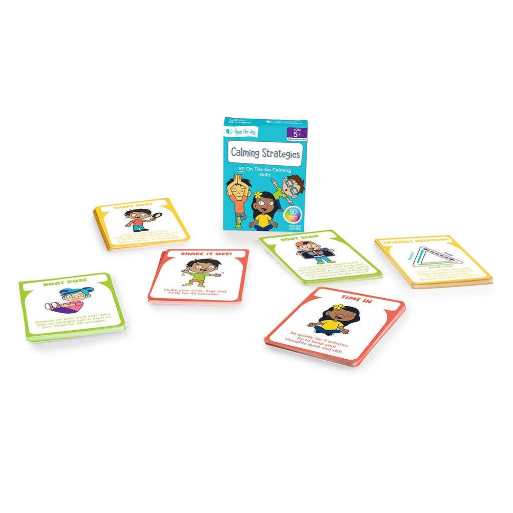 Open The Joy Calming Strategies Cards for Kids: 50+ Mindfulness & Emotional Regulation Activities