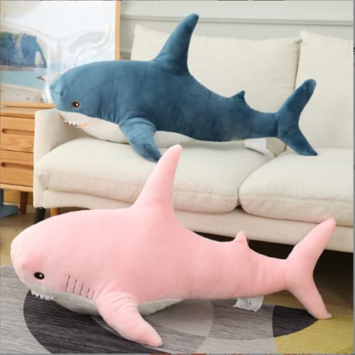 OPHRBU Pink Shark Stuffed Animal - 24 Inch Soft Plush Toy for Hugging and Decoration