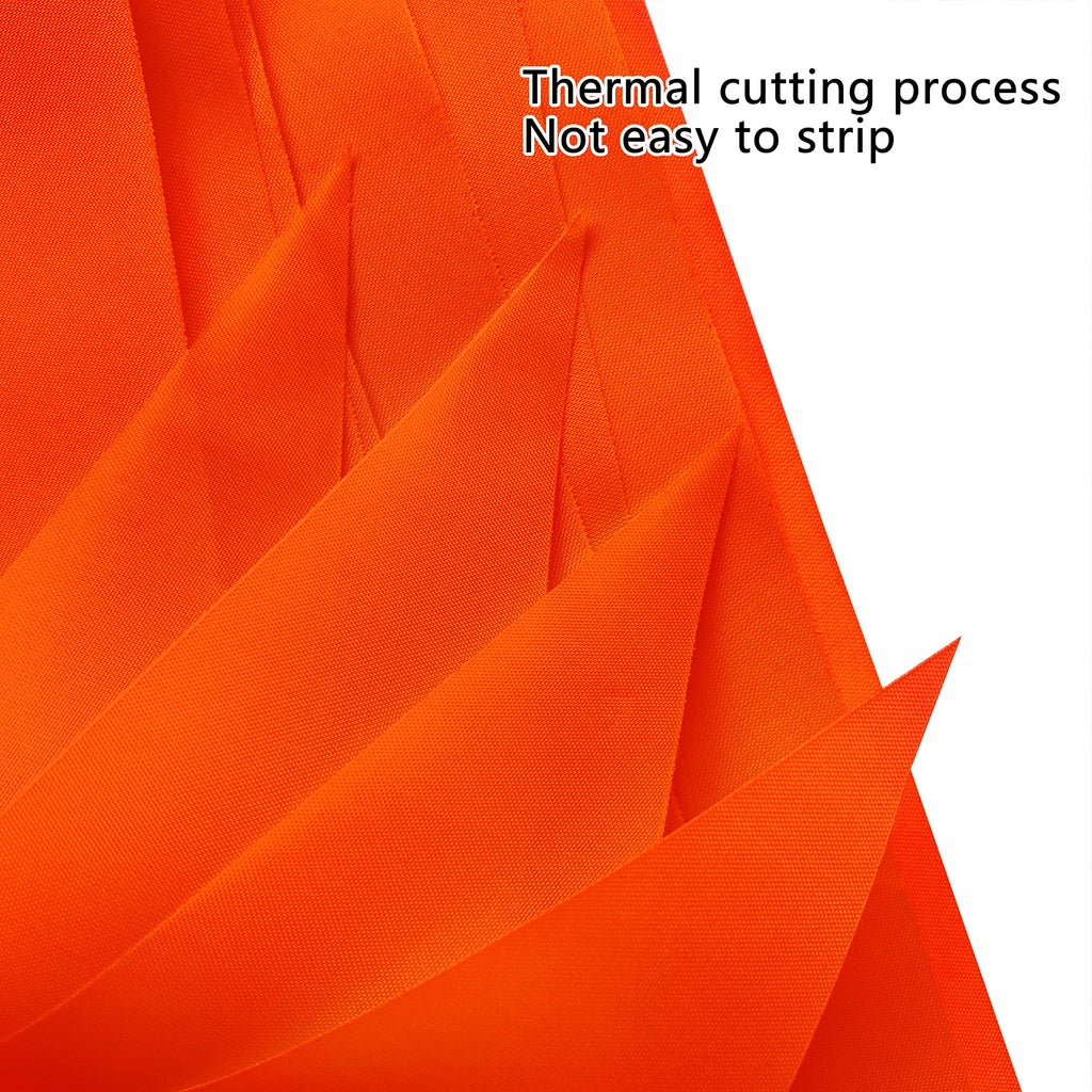 Orange Triangle Bunting Flags - 60 Pack, 100 Feet String, for Grand Openings and Parties by Consummate