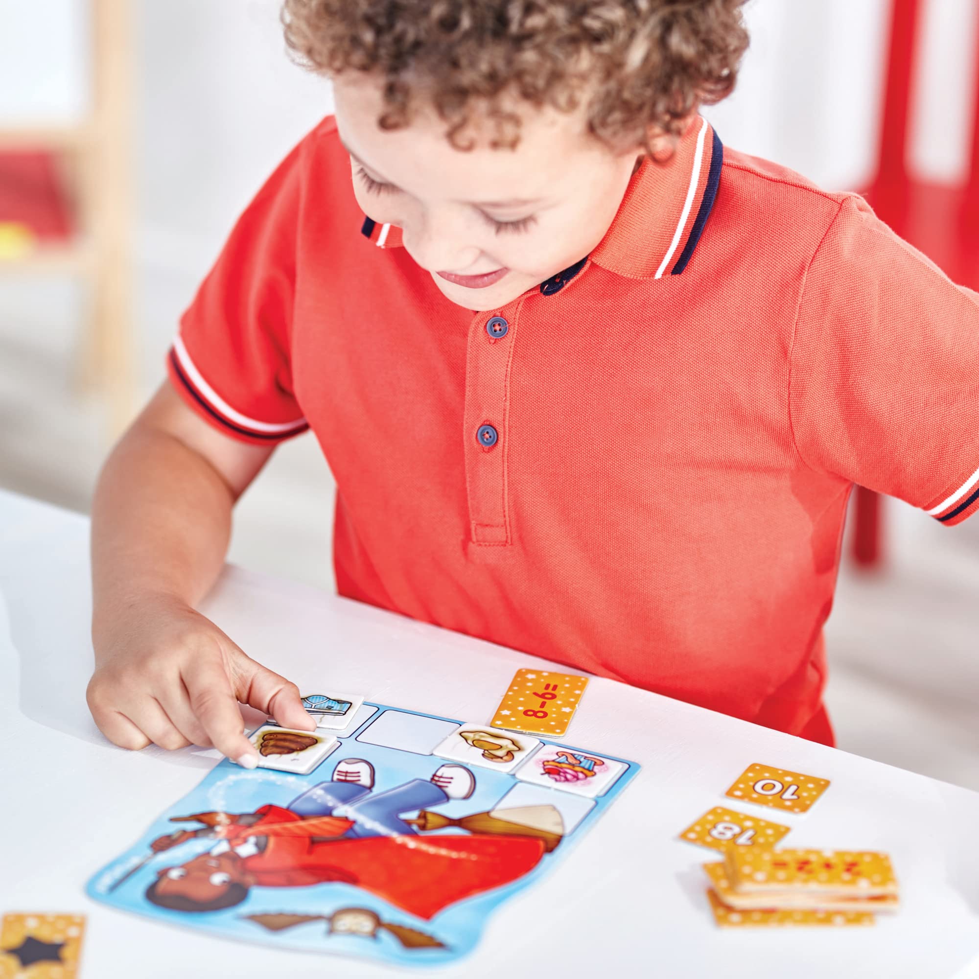 Orchard Toys Magic Maths Game – Wizard-Themed Math Practice for Ages 5-7, 2-4 Players