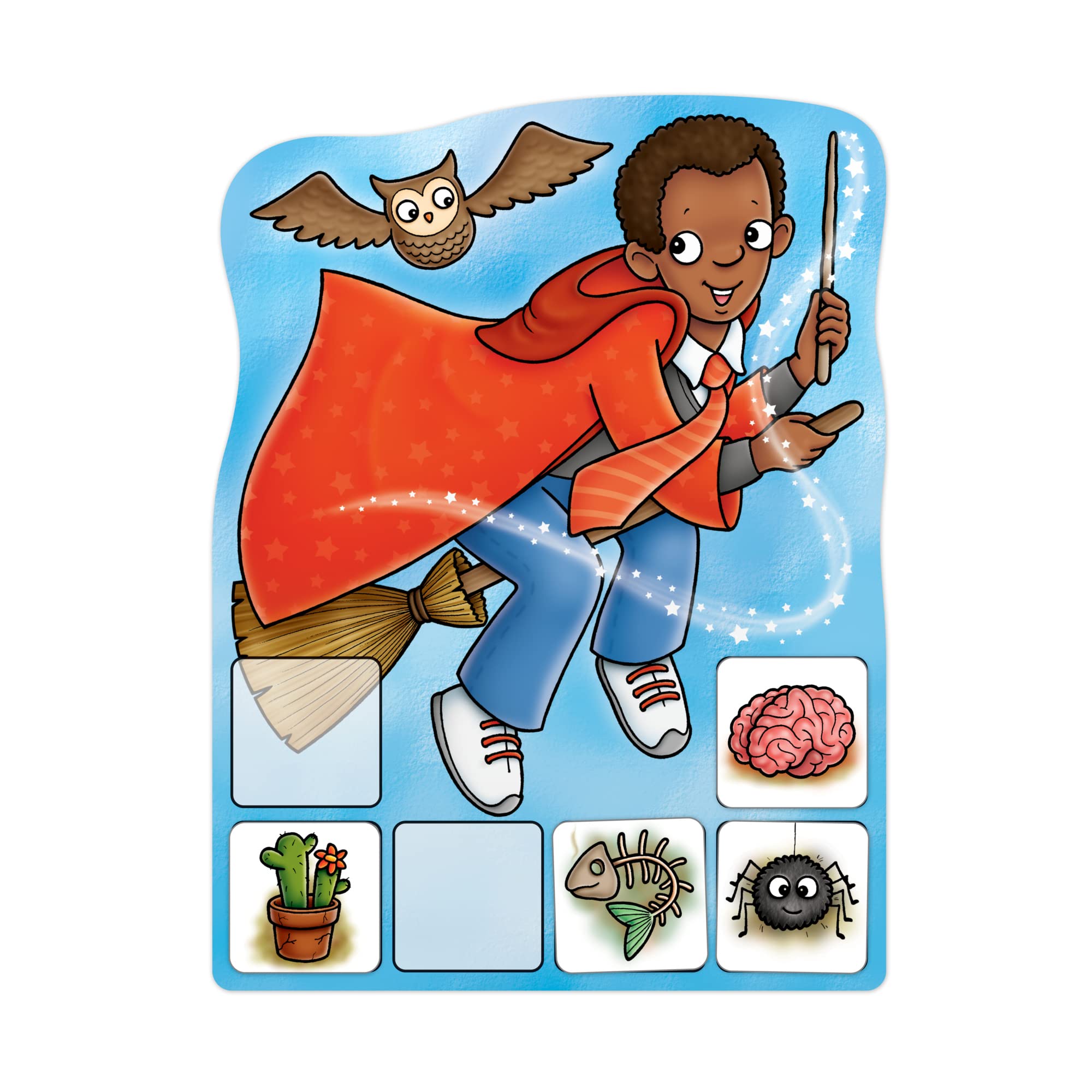 Orchard Toys Magic Maths Game – Wizard-Themed Math Practice for Ages 5-7, 2-4 Players
