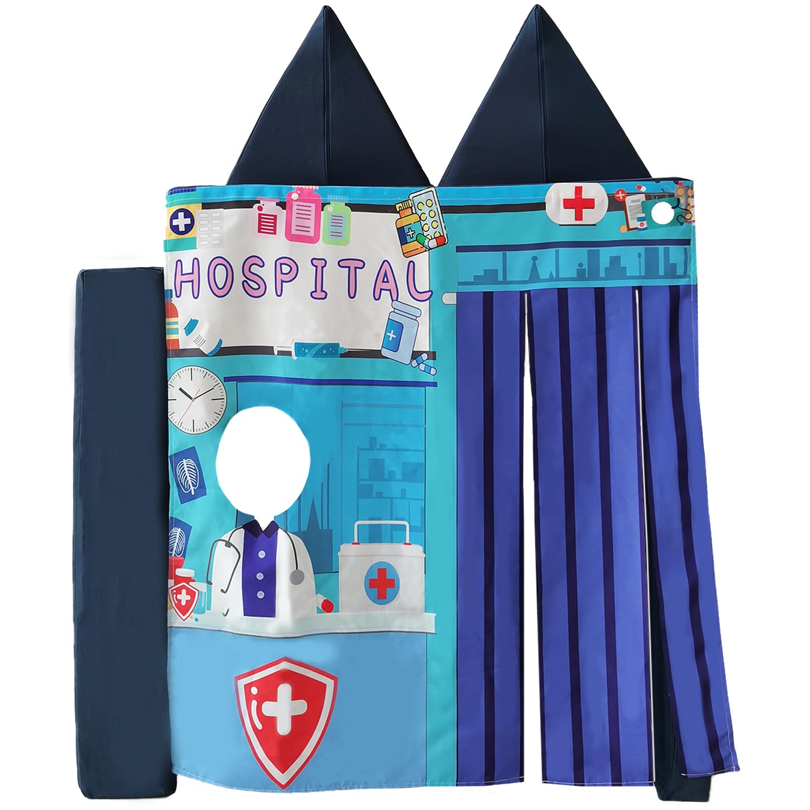 Ordicoeur Kids Hospital Play Panel for Modular Sofas – 33.5x37 Inch Pretend Play Doctor Scene