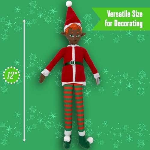 Original Elf 12-Inch Poseable Plush Christmas Elf Doll – Shelf Sitter with Dangling Legs