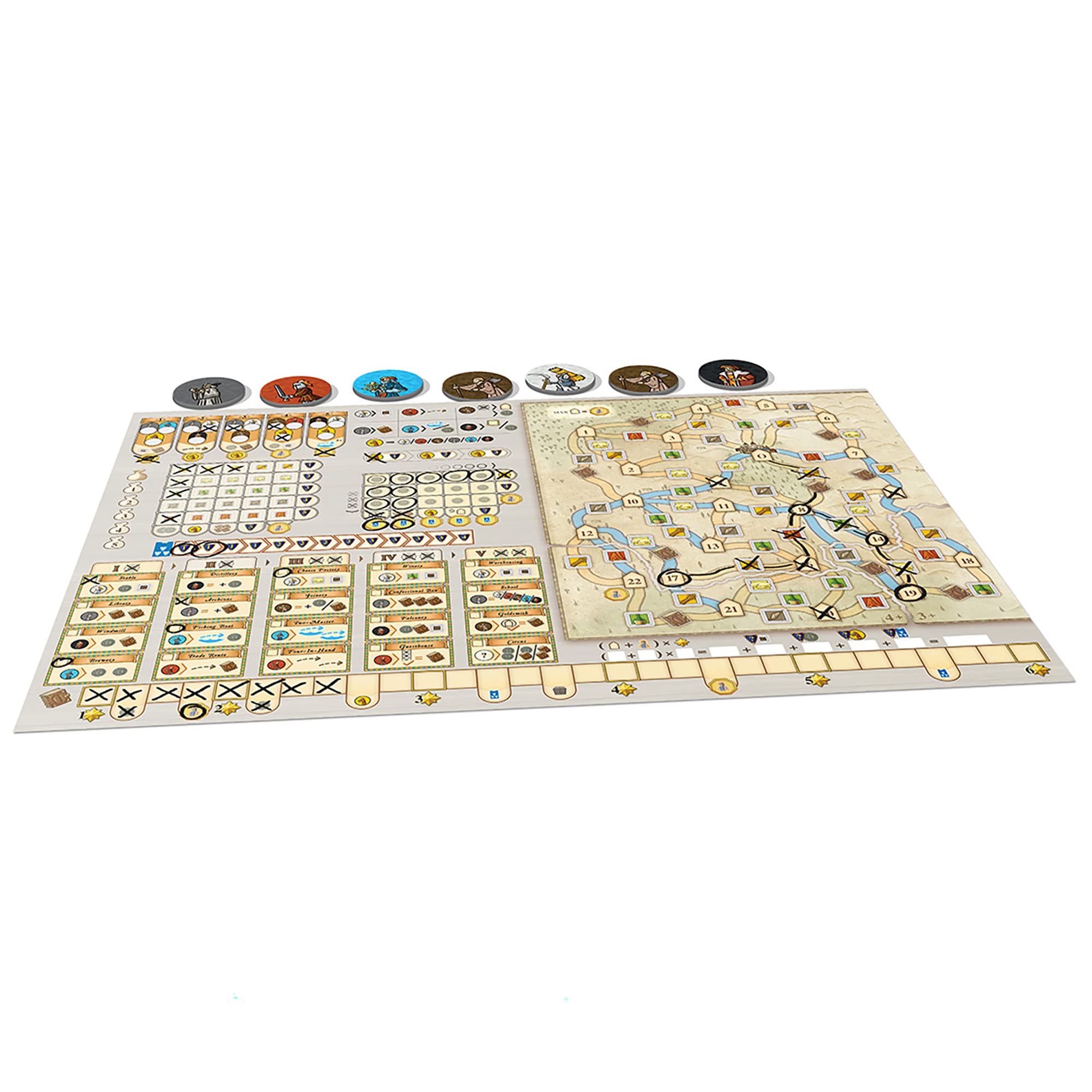 Orleans: Joan of Arc Draw & Write Board Game – Capstone Games, 1-5 Players, 45 Min