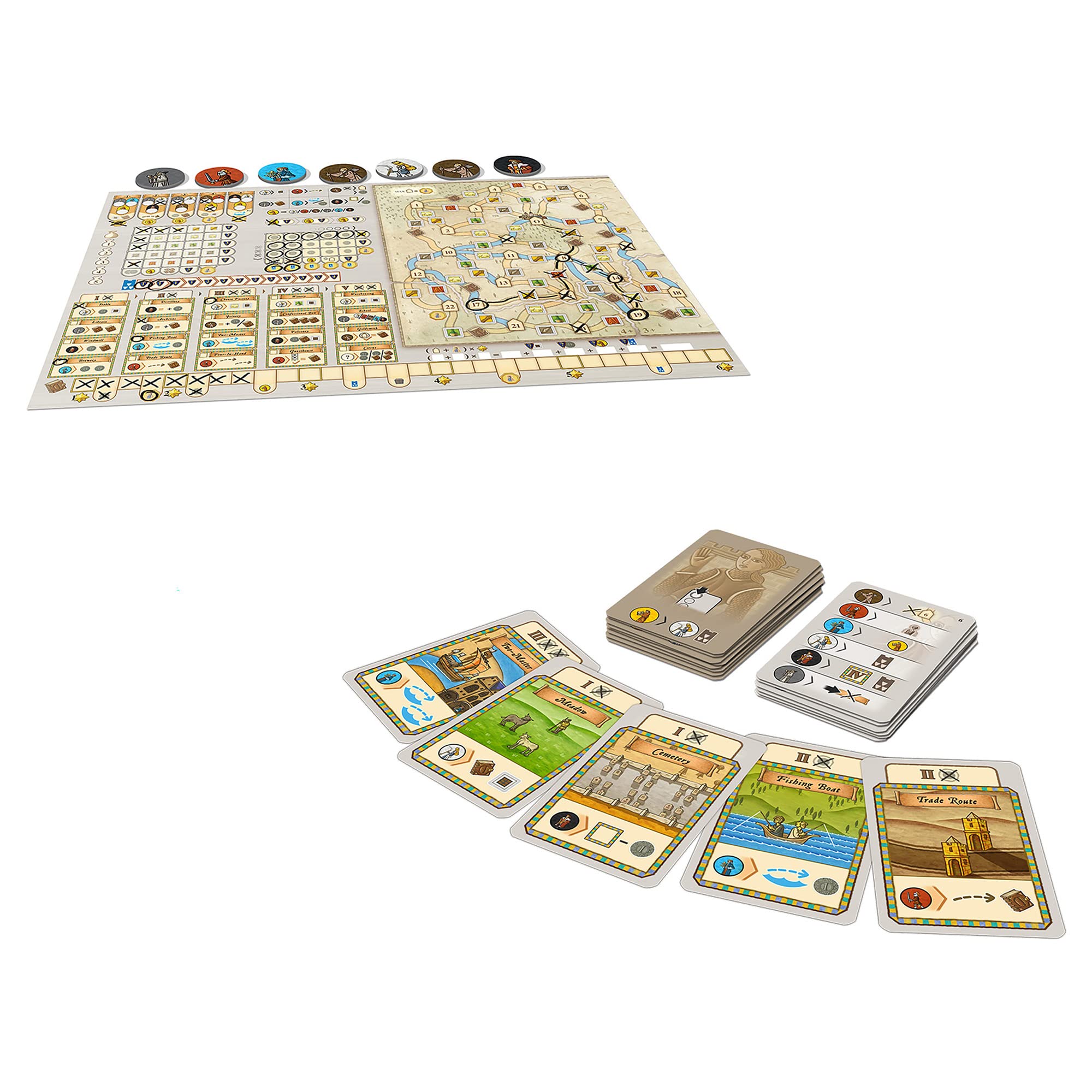 Orleans: Joan of Arc Draw & Write Board Game – Capstone Games, 1-5 Players, 45 Min