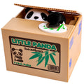 OSPNIEEK Panda Piggy Bank – Interactive Voice, Steals Coins, Holds 32-42 Coins
