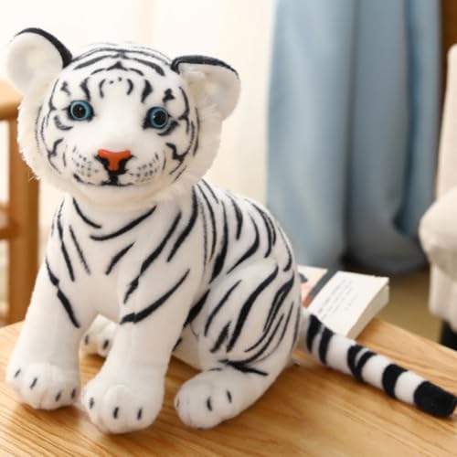OUKEYI 9-inch Tiger Plush Toy – Soft Stuffed Animal for Kids, Realistic Design