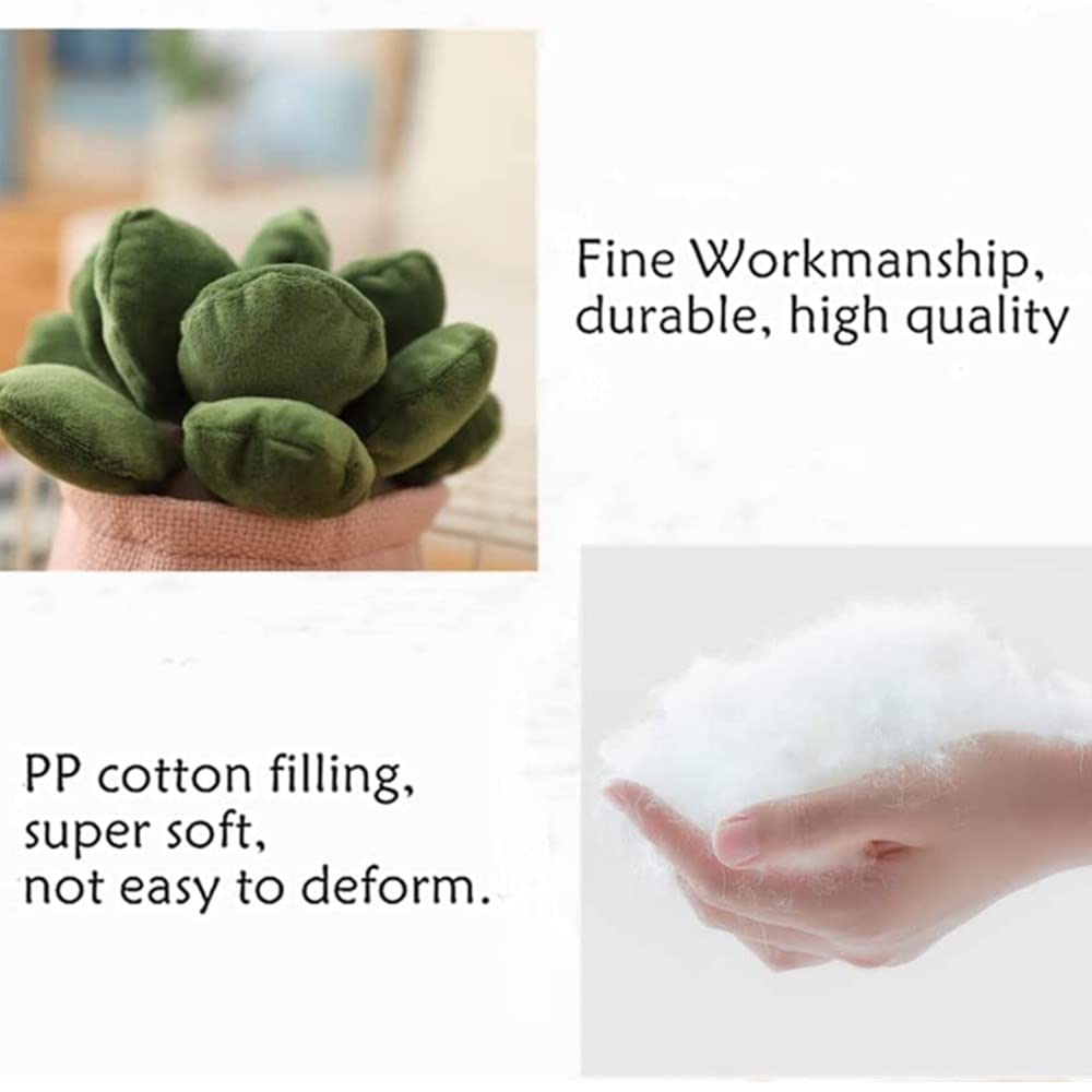 OUKEYI 9.8-Inch Succulent Plush Toy – Soft Potted Plant Pillow for Decoration or Gift
