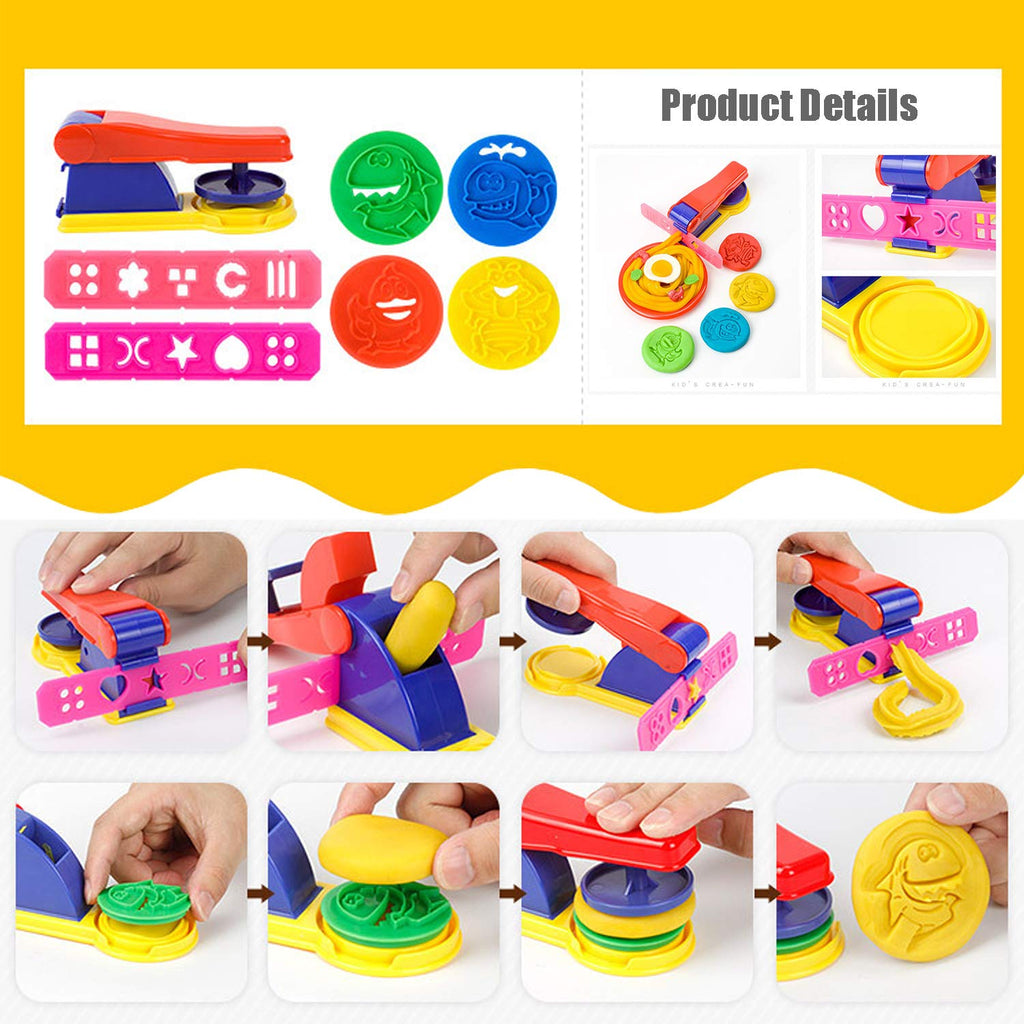 Oun Nana 32-Piece Dough Tool Set for Kids – Molds, Rollers, Cutters & Scissors for Creative Play