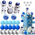 Outer Space Cake Toppers Set – Astronaut, Planet, Rocket Figurines for Birthday Party Decor