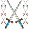 Outus 12-Pack Blue Inflatable Swords for Prince Party Favors, 24 Inch
