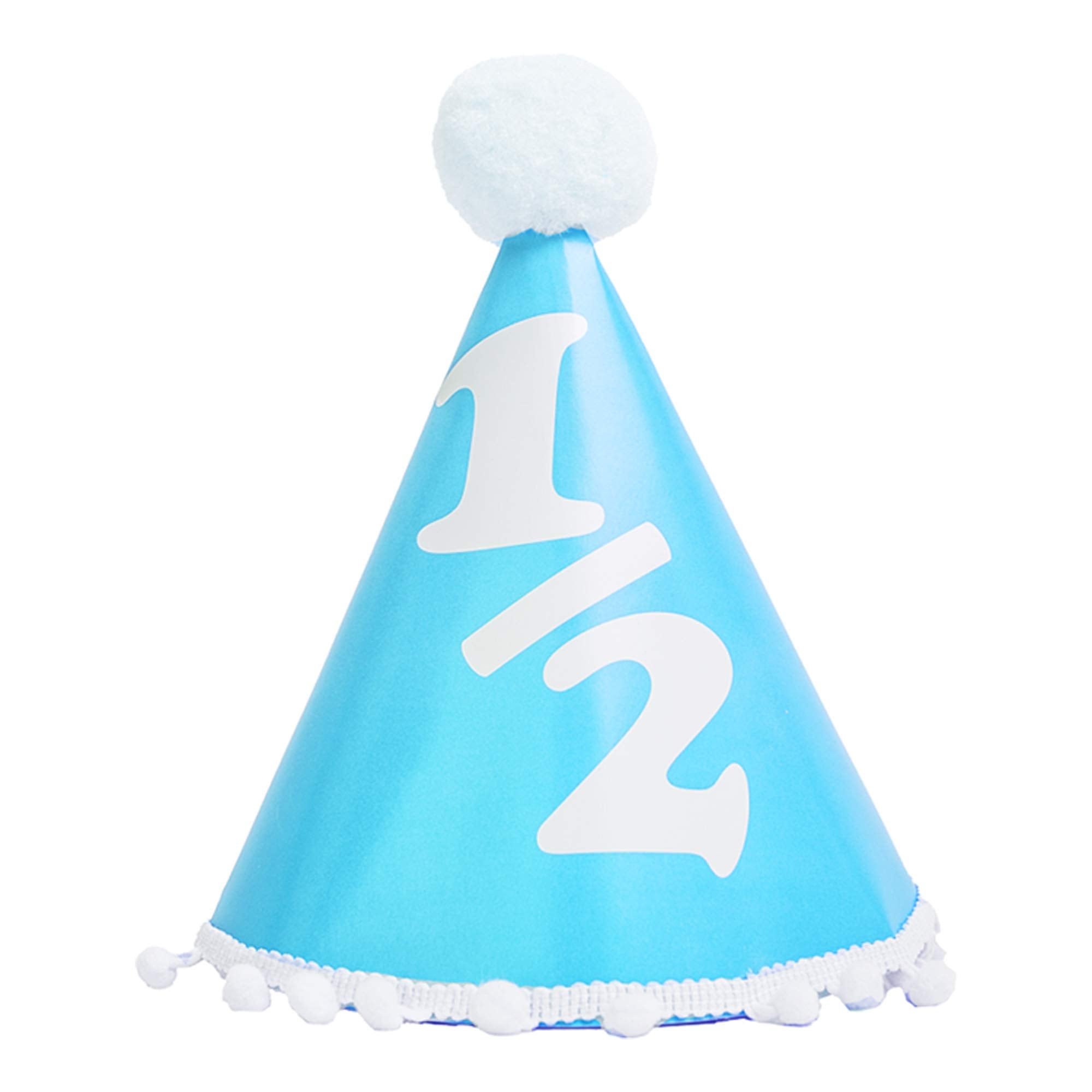 Over The Line Half Birthday Party Pack – Blue Theme with Candle, Balloons, Hat & Banners