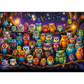 Owl Family 1000-Piece Jigsaw Puzzle with Letters on Back – Challenging Adult Puzzle by TangComplete (70 x 50 cm)