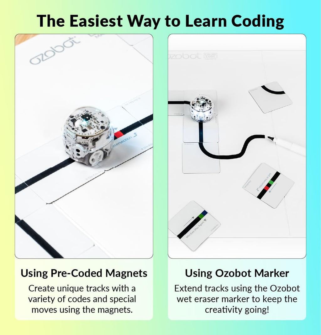 Ozobot Color Code Magnets Special Moves Kit - 18 Tile Coding Set for Kids Ages 3+