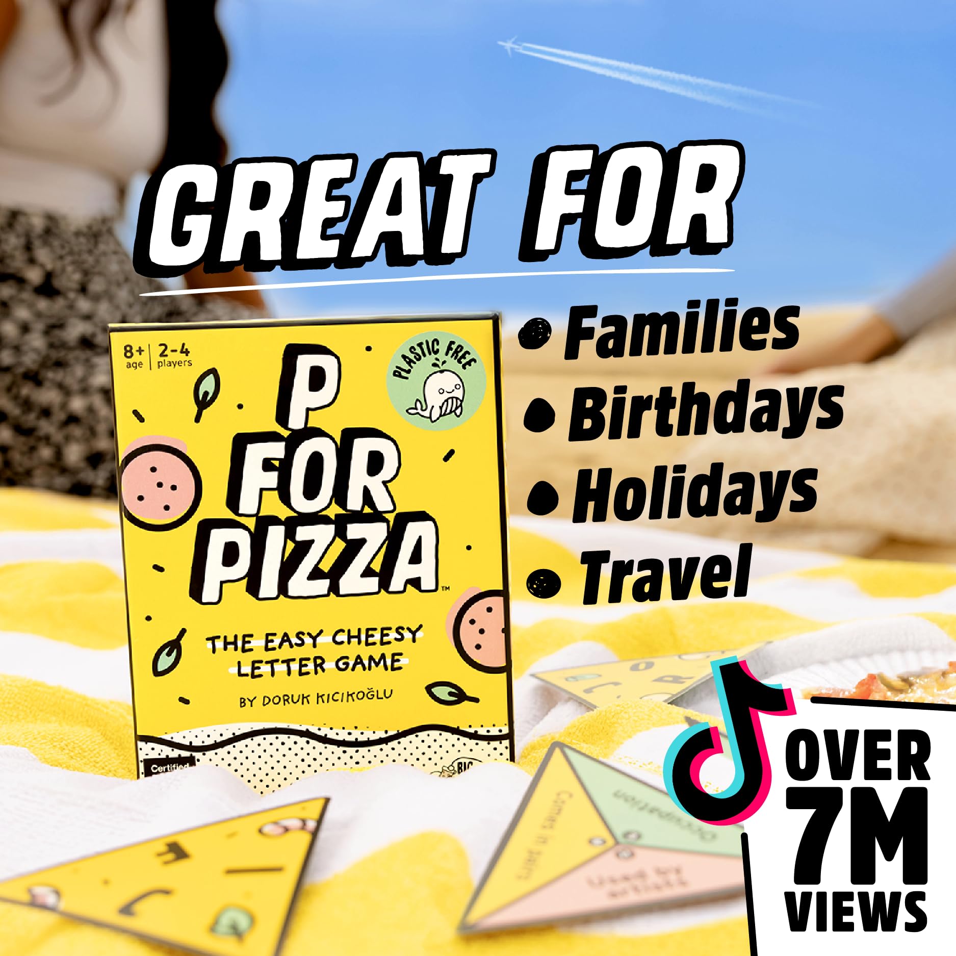 P for Pizza Card Game by Big Potato: Fast-Paced Word Association Fun for Family Game Night