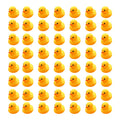 Pack of 50 Mini Rubber Ducks – Squeaky Floating Bath Toys for Toddlers, Party Favors & Baby Shower Decor (1.6-Inch)
