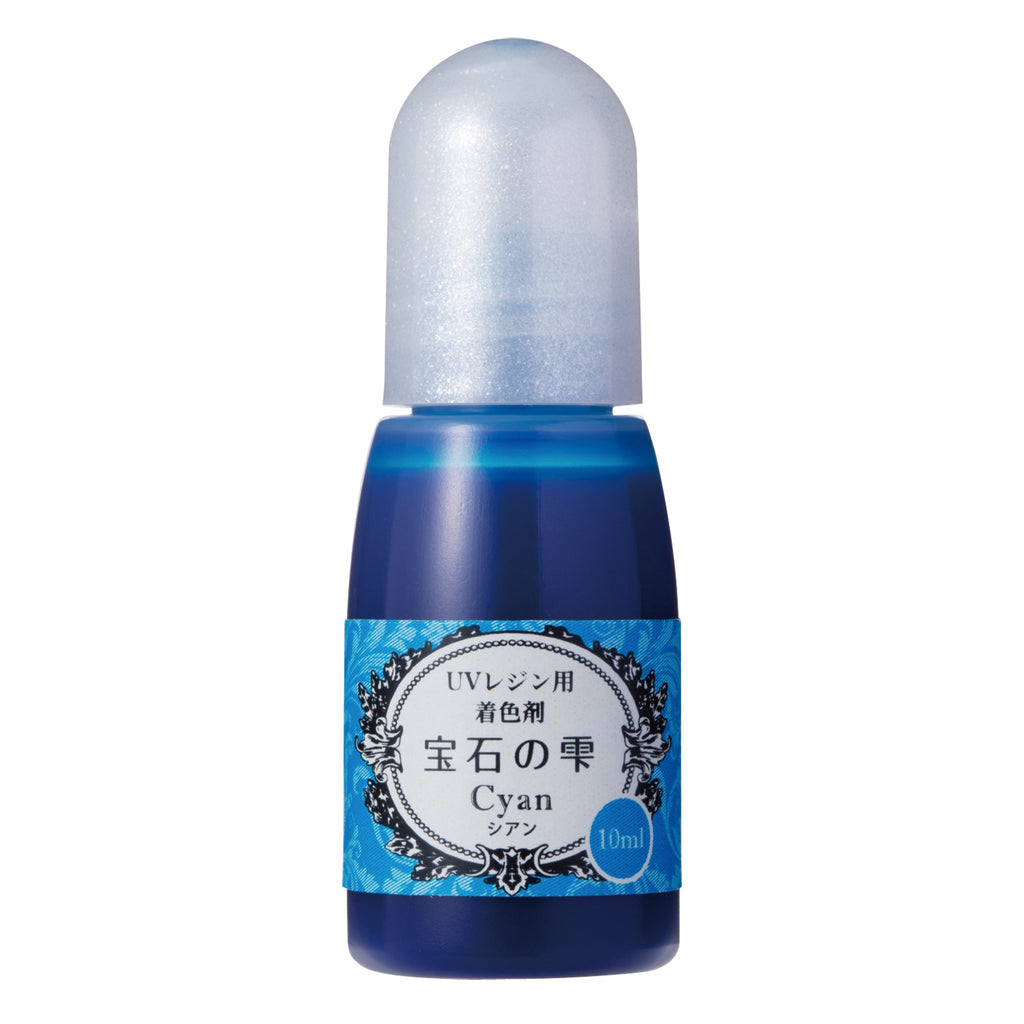 Padico Cyan Resin Colorant - 0.3 fl oz (10 ml) UV Resin Dye - Gemstone Droplets