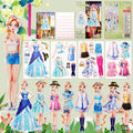 PainZieteg Magnetic Dress Up Dolls for Girls Ages 4-10 – Lea Princess Paper Doll with Magnetic Outfits