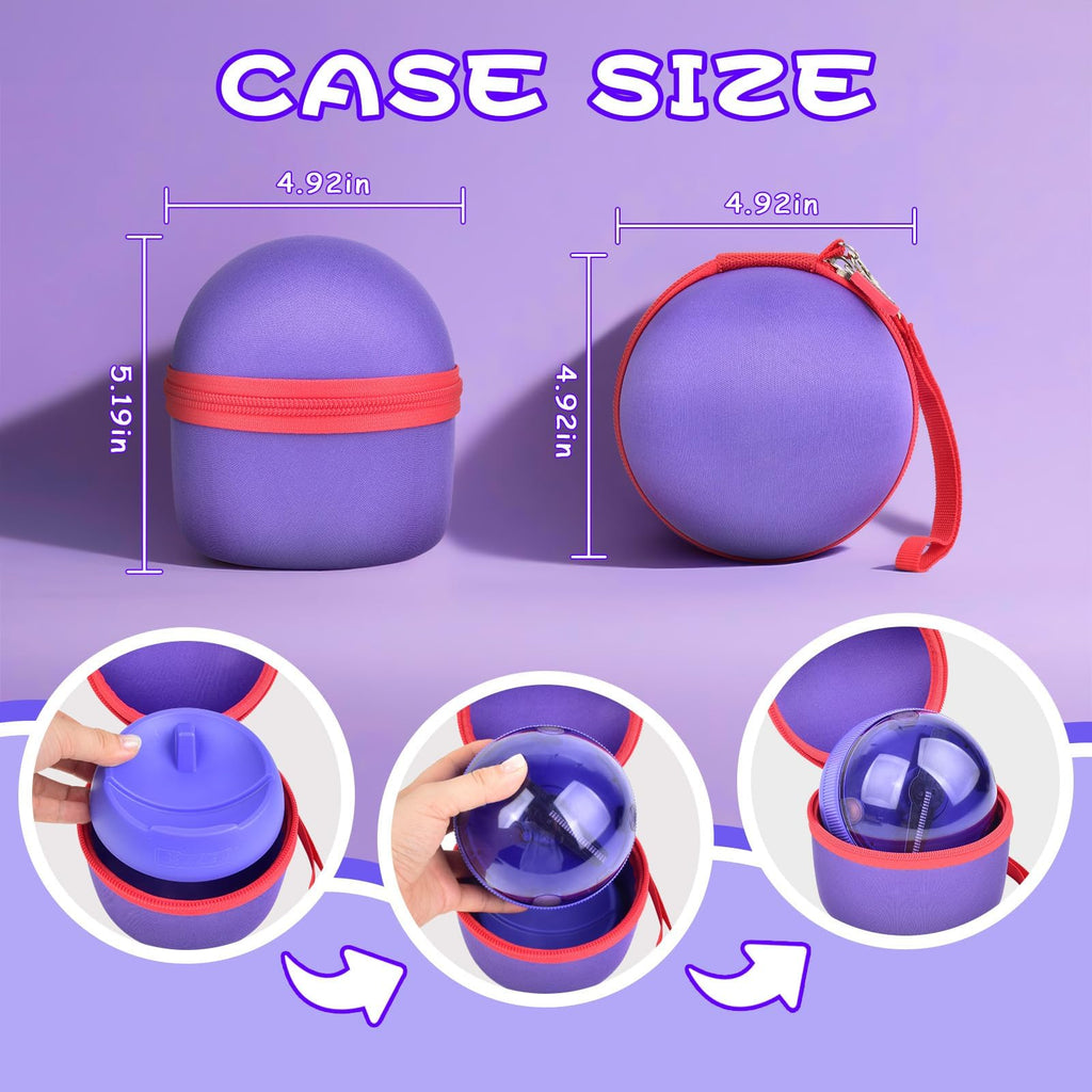 PAIYULE Protective EVA Storage Case for Bitzee Hamster Ball – Shockproof Travel Bag for Digital Pet and Stand (Case Only)