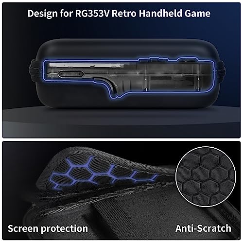 PAIYULE Travel Case for R36S / RG353V / RG353VS / Game Boy Retro Handheld Console Storage Bag