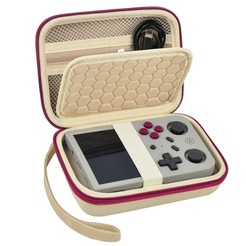 PAIYULE Travel Case for RG353V/RG353VS/R36S – Beige Handheld Console Carrying Bag