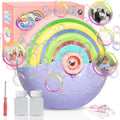 PANACARE Astronaut Bubble Machine with Fireworks Effect – 20,000+ Bubbles/Min, Rechargeable, DIY Stickers, 240ml Tank