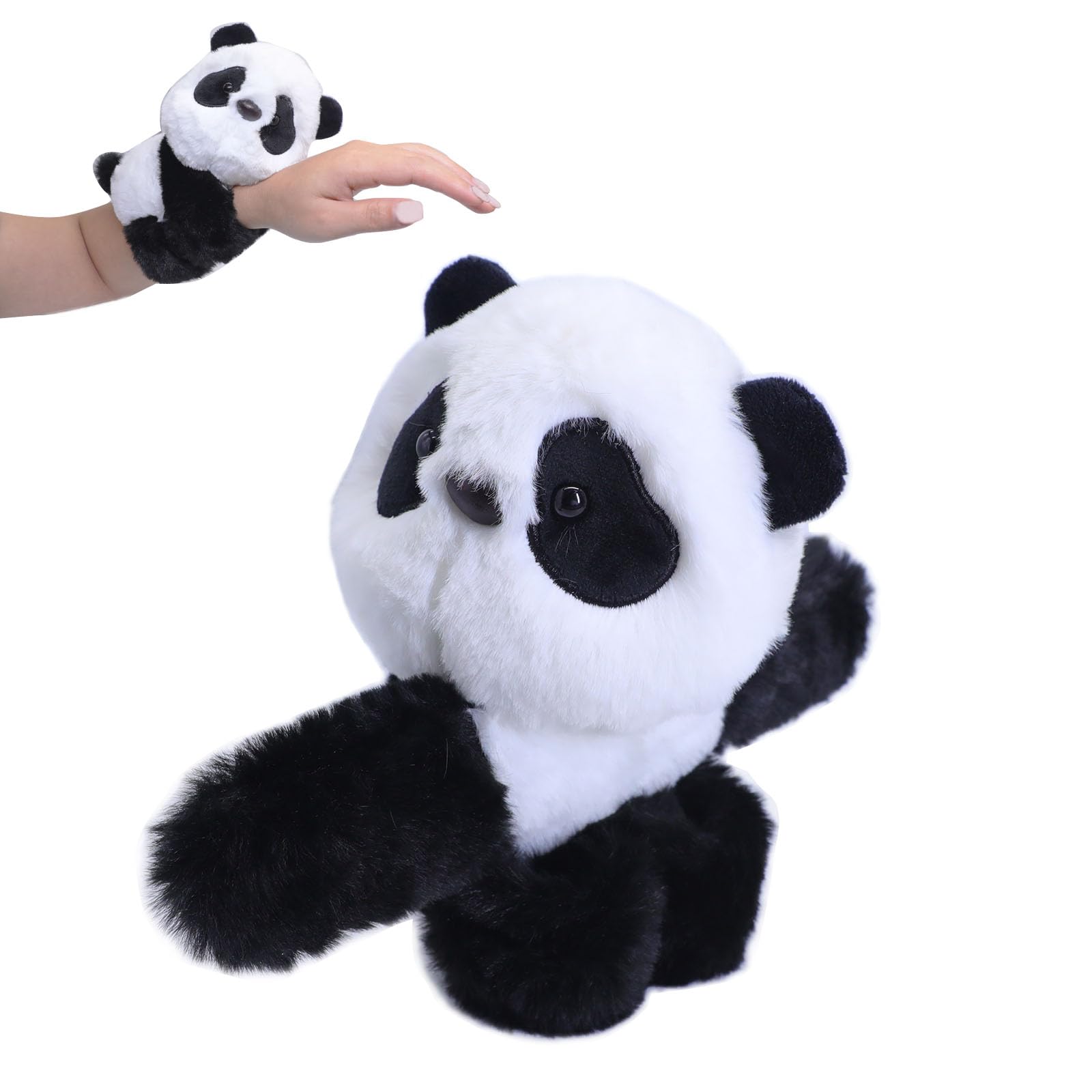 Panda Plush Slap Bracelet – Soft Stuffed Animal Snap Bracelet for Kids