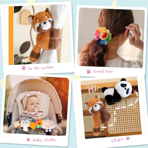 Panda Plush Slap Bracelet – Soft Stuffed Animal Snap Bracelet for Kids