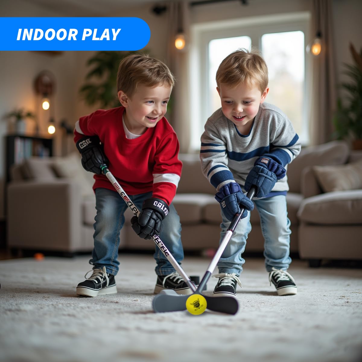 Pandahero 12-Pack Mini Knee Hockey Balls – Soft Foam Balls for Indoor Floor Hockey, Toddler & Kids Gift