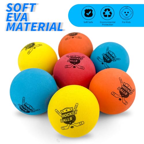 Pandahero 12-Pack Mini Knee Hockey Balls – Soft Foam Balls for Indoor Floor Hockey, Toddler & Kids Gift
