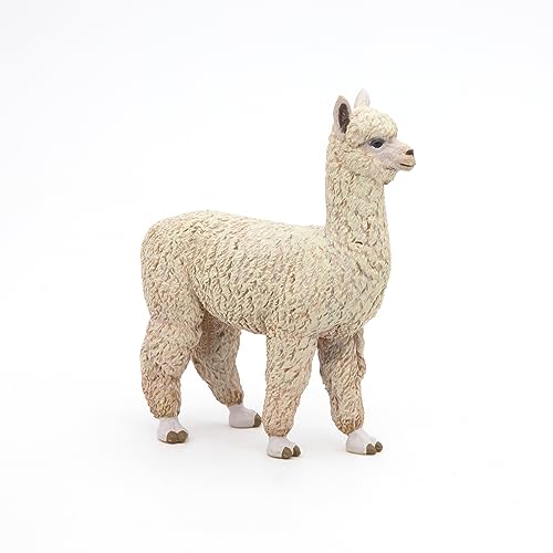Papo Alpaca Figure – Hand-Painted Wild Life Collectible Toy for Ages 3+