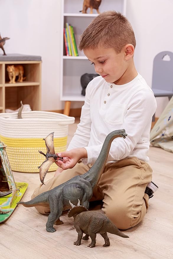 Papo Baby Triceratops Figure – Hand-Painted Plastic Dinosaur Toy