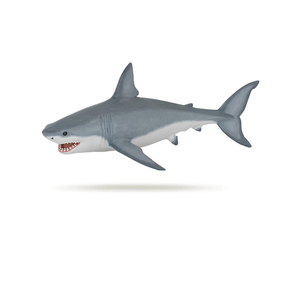 Papo Great White Shark Figurine – Hand-Painted Marine Life Collectible, 6.75 Inches