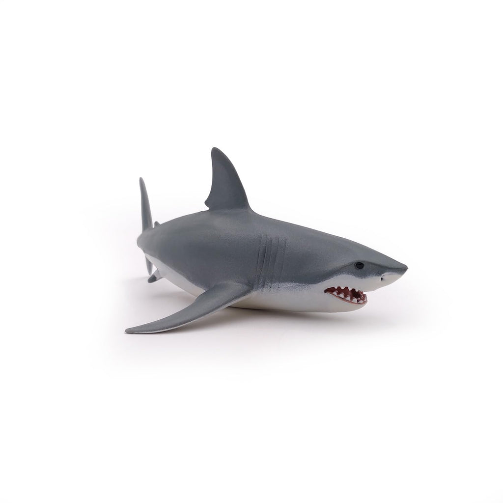 Papo Great White Shark Figurine – Hand-Painted Marine Life Collectible, 6.75 Inches