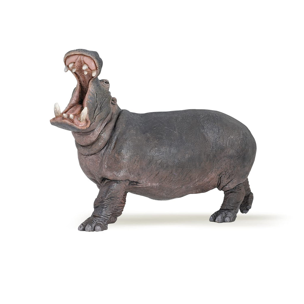 Papo Hippopotamus Toy Figure – Hand-Painted Realistic Wild Animal Figurine
