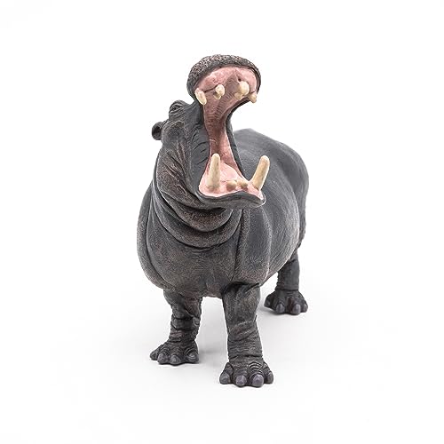 Papo Hippopotamus Toy Figure – Hand-Painted Realistic Wild Animal Figurine