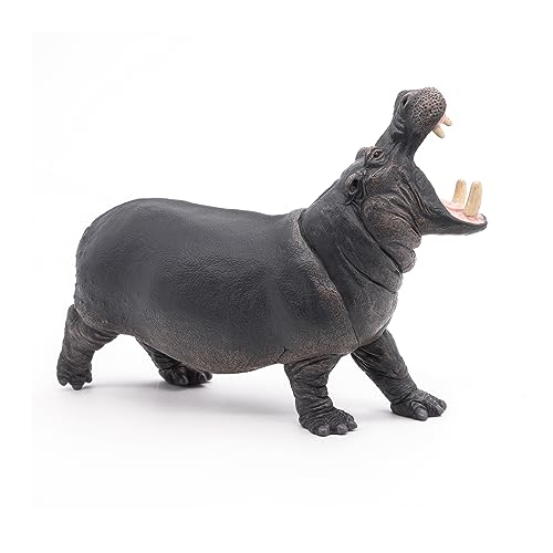 Papo Hippopotamus Toy Figure – Hand-Painted Realistic Wild Animal Figurine
