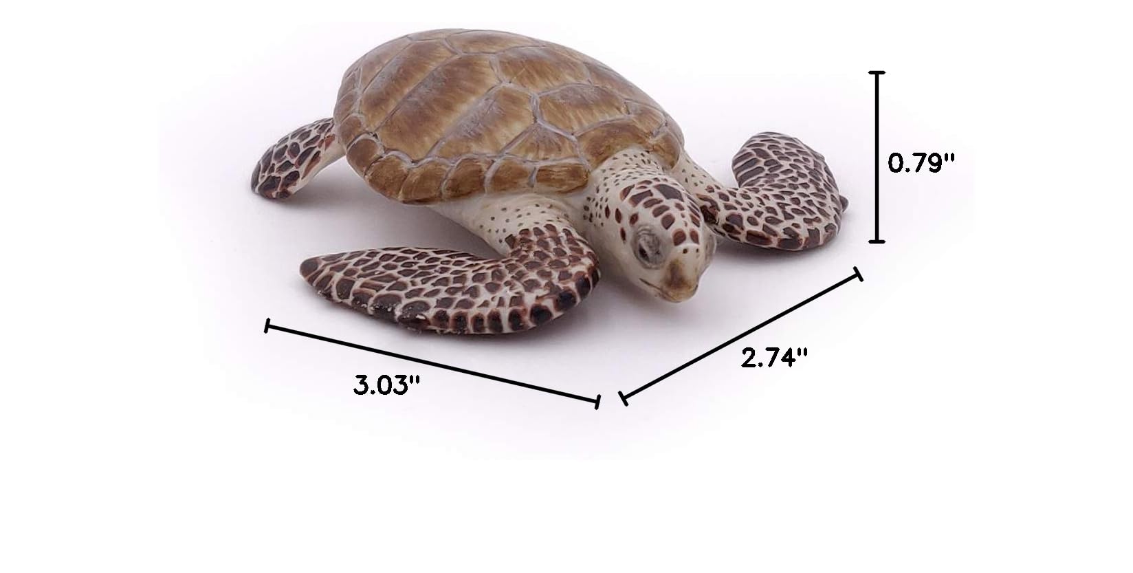 Papo Loggerhead Sea Turtle Figurine – Realistic Marine Life Toy for Kids Ages 3+