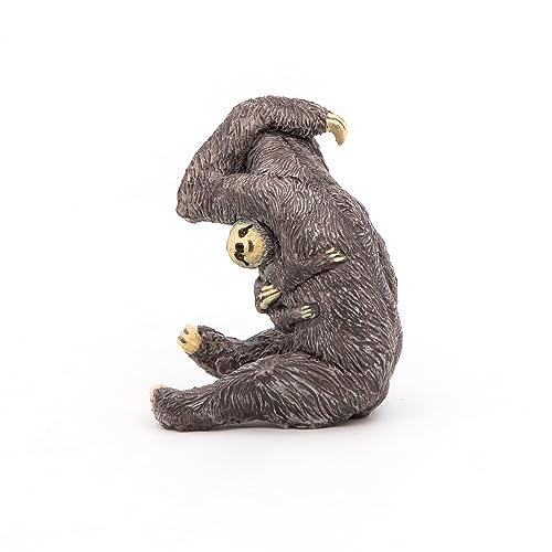 Papo Sloth Figure – Hand-Painted Plastic Animal Toy for Imaginative Play