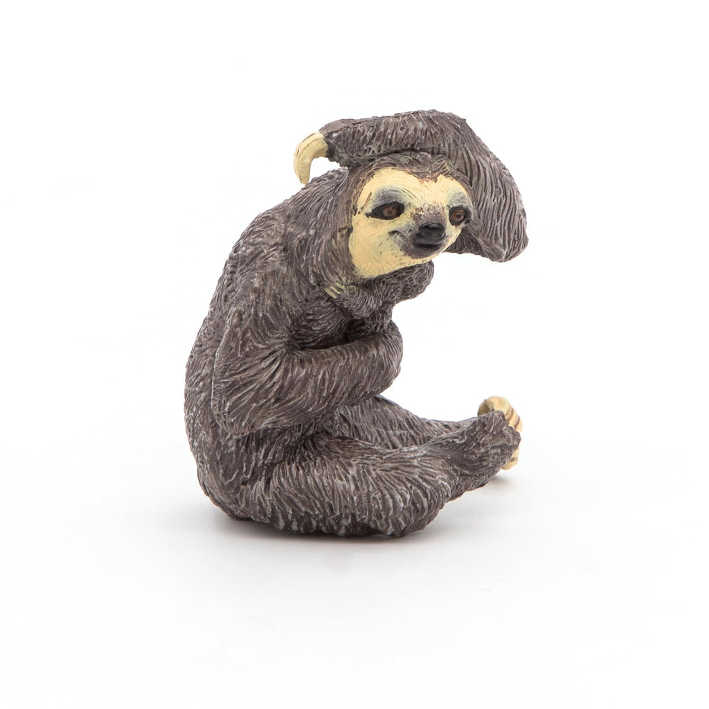Papo Sloth Figure – Hand-Painted Plastic Animal Toy for Imaginative Play