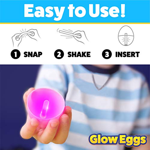PartySticks 24 Glow-in-the-Dark Easter Eggs & 72 Mini Glow Sticks - 96 Piece Set