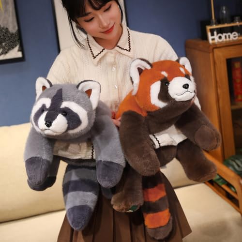 PASHMAIRE Weighted Red Panda Stuffed Animal, 11 Inch Super Soft Plush Toy Pillow for Kids, Cute Sleeping Cushion Gift